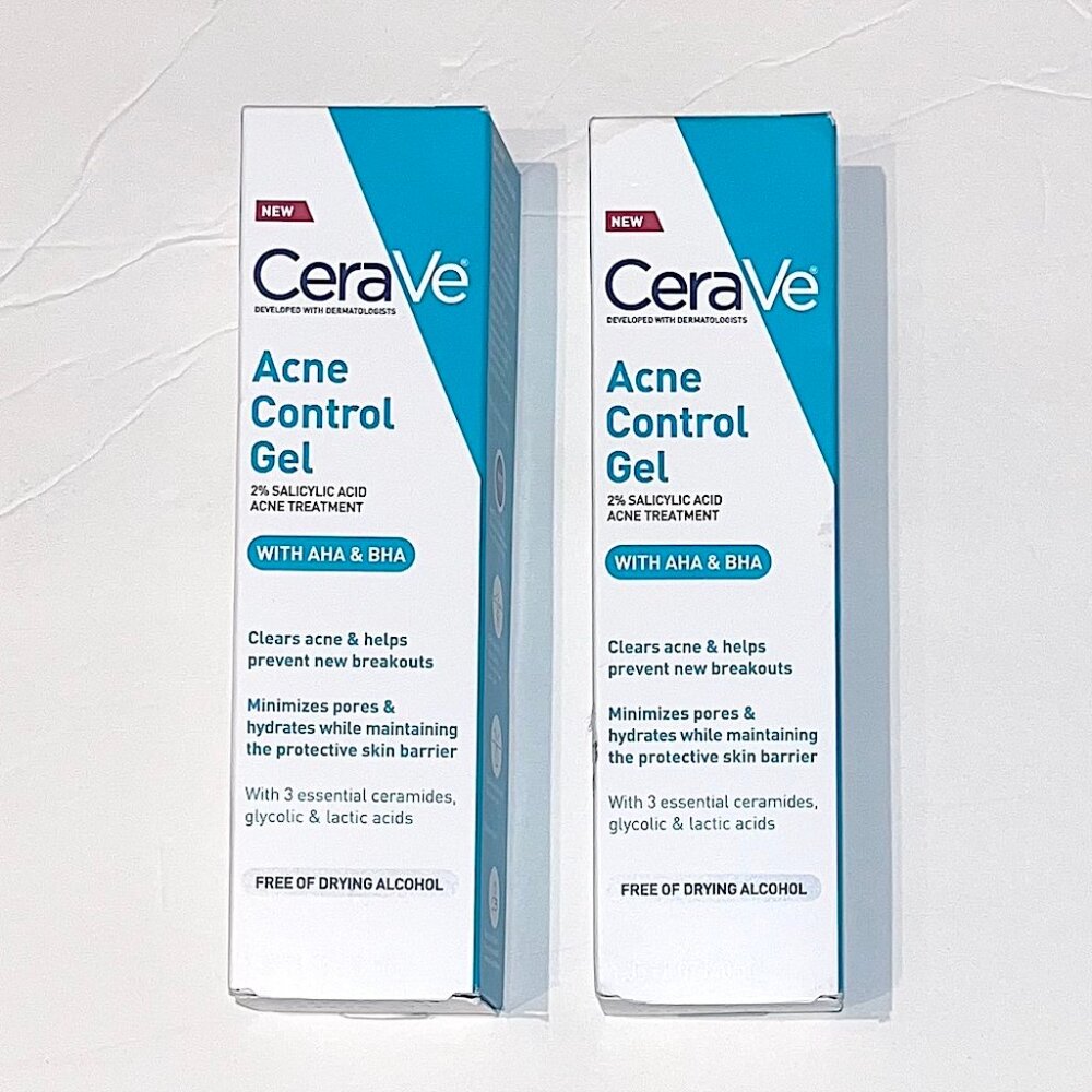 2 New/Unopened CeraVe Acne Control Gel, Exp 3/2026